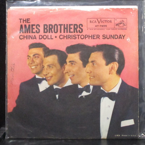 The Ames Brothers - Christopher Sunday / China Doll 7" VG+ Vinyl 45 RCA 47-7655 - Shuga Records