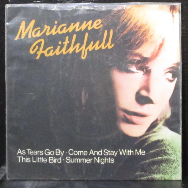 Marianne Faithfull - As Tears Go By EP 7" Mint- Vinyl 45 Decca F.13890 UK 1980 - Shuga Records