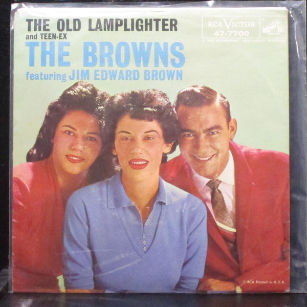 The Browns - Teen-Ex / The Old Lamplighter 7" VG+ Vinyl 45 RCA 47-7700 USA 1960 - Shuga Records