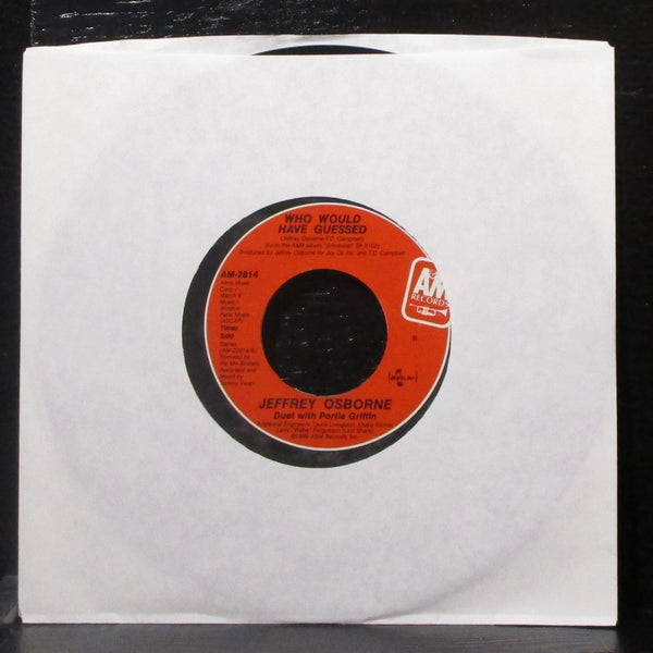 Jeffrey Osborne - You Should Be Mine 7" Mint- Vinyl 45 AM-2814 USA 1986 - Shuga Records
