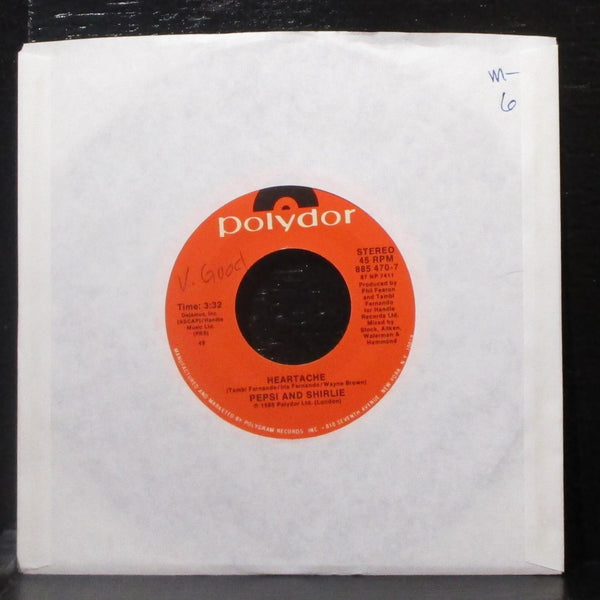 Pepsi & Shirlie - Heartache / Surrender 7" Mint- Vinyl 45 Polydor 885 470-7 USA - Shuga Records