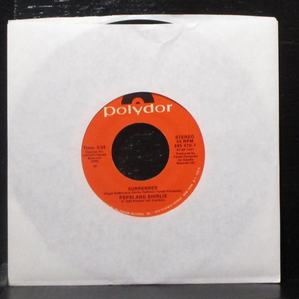 Pepsi & Shirlie - Heartache / Surrender 7" Mint- Vinyl 45 Polydor 885 470-7 USA - Shuga Records