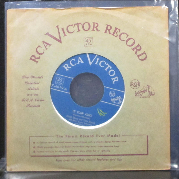 Dinah Shore & Tony Martin - In Your Arms / A Penny A Kiss 7" Mint- Vinyl 45 RCA - Shuga Records