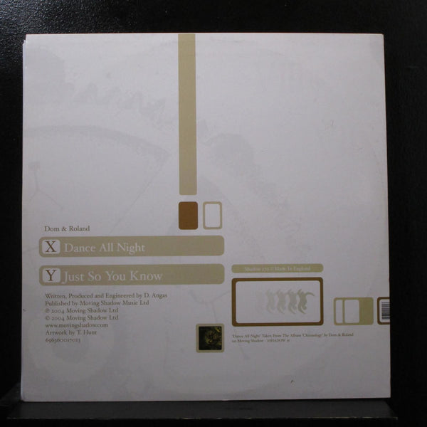 Dom & Roland - Dance All Night 12" Mint- SHADOW 170 UK 2004 Vinyl Record - Shuga Records