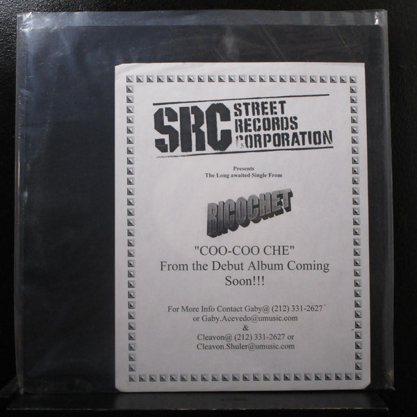 Ricochet - Coo-Coo Chee 12" Mint- Promo Test Press 2003 USA Vinyl Record - Shuga Records