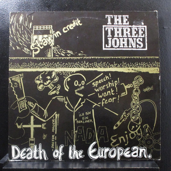 The Three Johns - Death Of The European 12" 45 RPM VG+ 12ABS034 UK Vinyl Record - Shuga Records