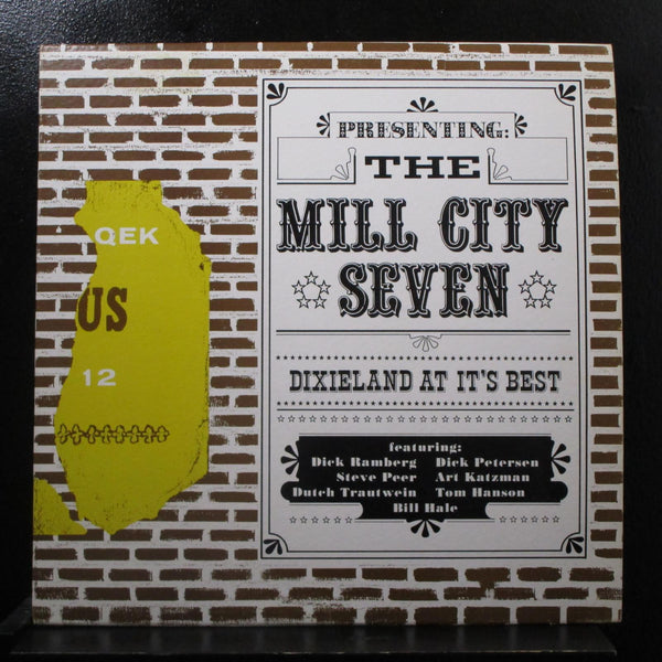 Mill City Seven - Dixieland At It's Best LP VG+ 55-5767 Private Jazz Mono Vinyl - Shuga Records