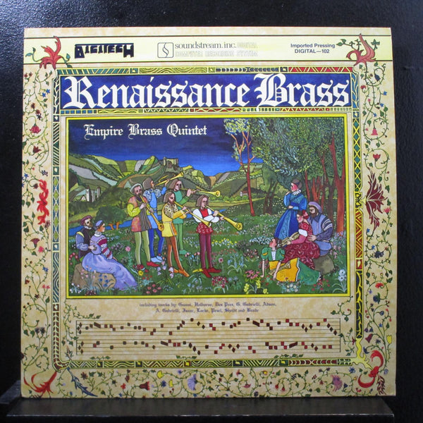 The Empire Brass Quartet - Renaissance Brass LP Mint- DIGI 102 USA 1979 Record - Shuga Records