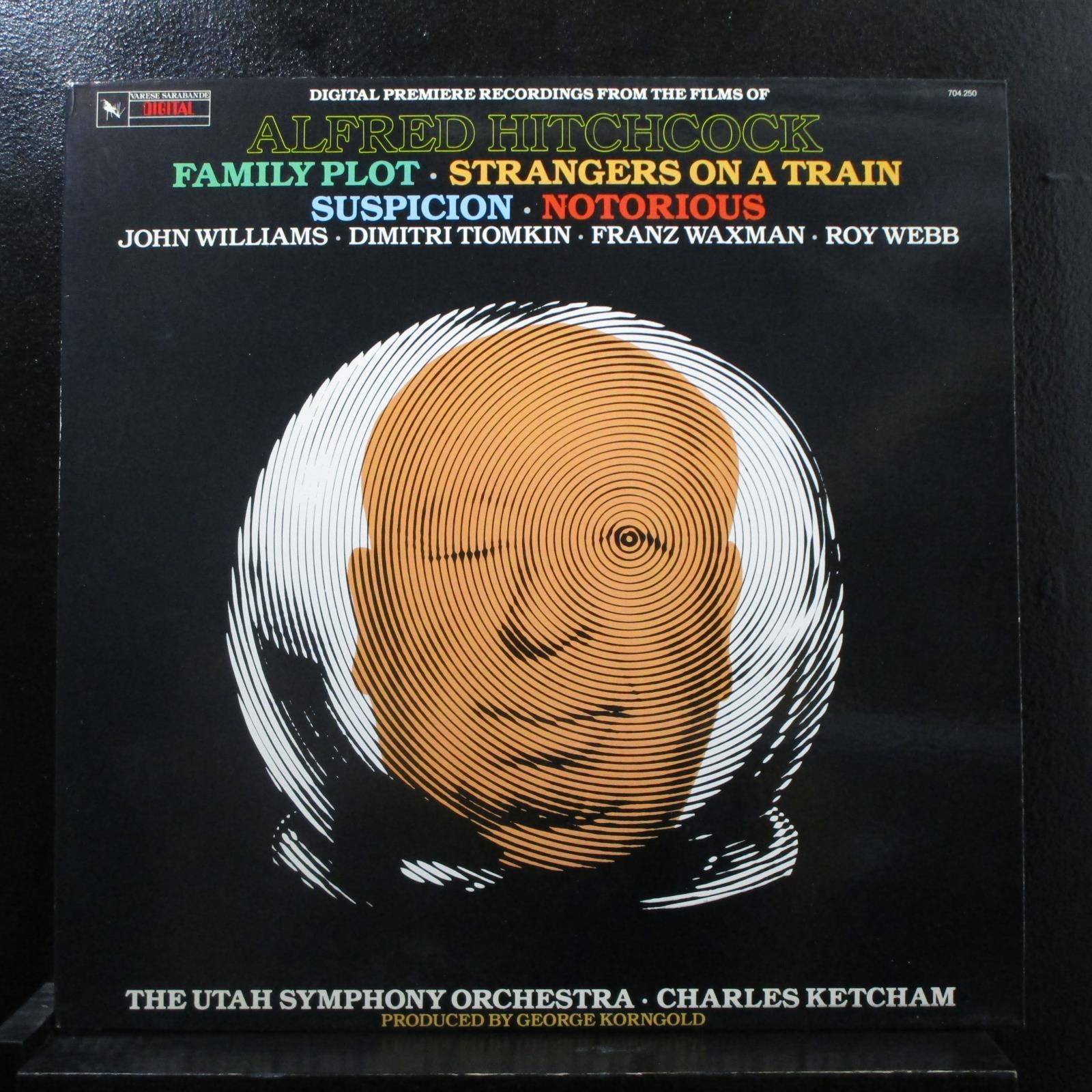 John Williams / Dimitri Tiomkin / Franz Waxman / Roy Webb – Music From Alfred Hitchcock Films - Mint- LP Record 1985 Varèse Sarabande USA Vinyl - Soundtrack
