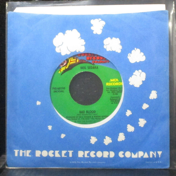 Neil Sedaka - Bad Blood / Breaking Up Is Hard To Do 7" Mint- 45 Rocket PIG-60190 - Shuga Records