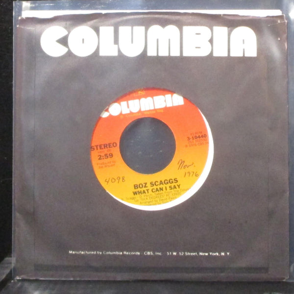 Boz Scaggs - What Can I Say / We're All Alone 7" Mint- Vinyl 45 Columbia 3-10440 - Shuga Records