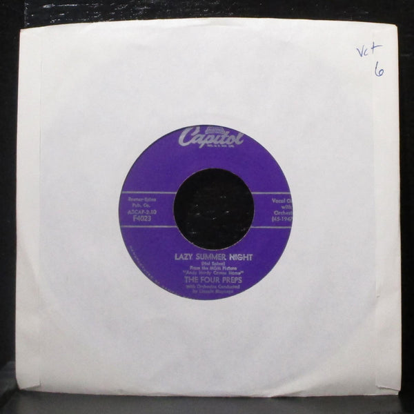 The Four Preps - Summertime Lies / Lazy Summer Night 7" VG+ Vinyl 45 Capitol - Shuga Records