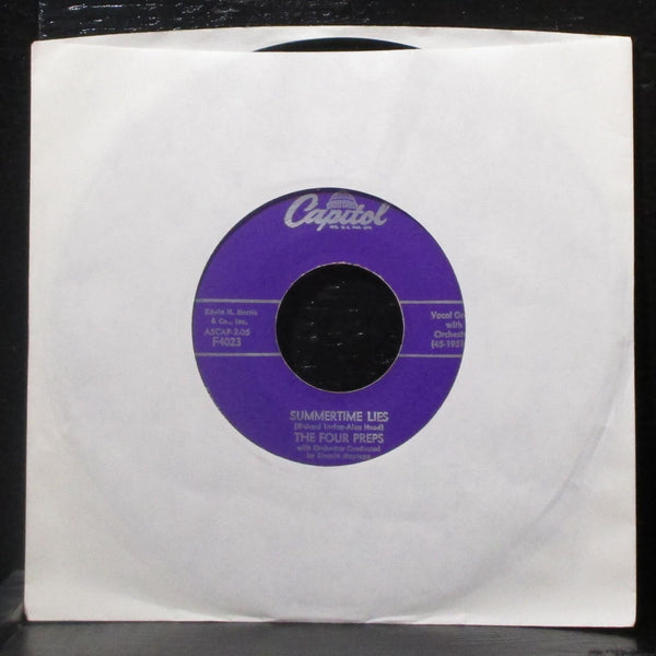 The Four Preps - Summertime Lies / Lazy Summer Night 7" VG+ Vinyl 45 Capitol - Shuga Records