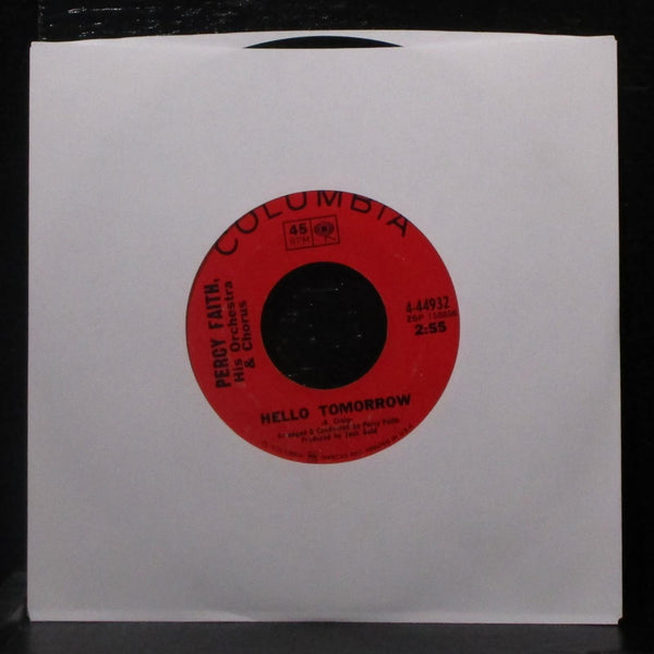 Percy Faith - Theme From "A Summer Place" / Hello Tomorrow 7" VG+ Vinyl 45 1969 - Shuga Records