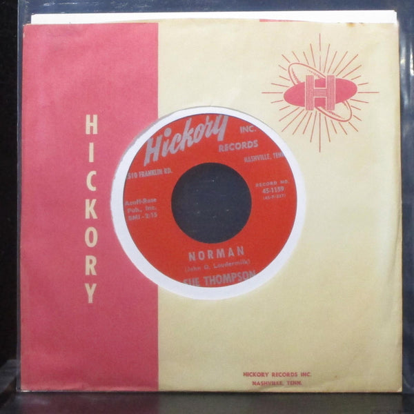Sue Thompson - Norman / Never Love Again 7" VG+ Vinyl 45 Hickory 45-1159 USA - Shuga Records