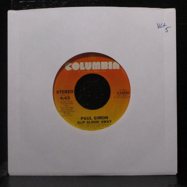Paul Simon - Slip Slidin' Away / Something So Right 7" VG+ 45 Columbia 3-10630 - Shuga Records