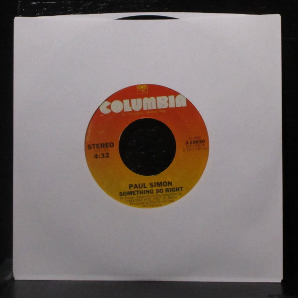 Paul Simon - Slip Slidin' Away / Something So Right 7" VG+ 45 Columbia 3-10630 - Shuga Records
