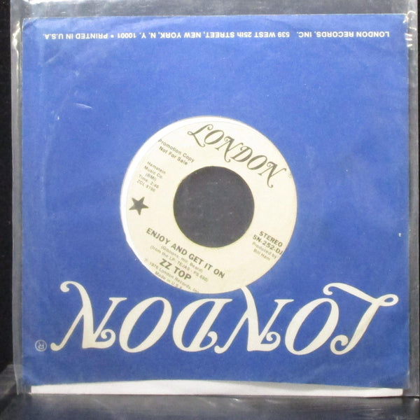 ZZ Top - Enjoy And Get It On 7" Mint- Promo Vinyl 45 London 5N-252-DJ USA 1977 - Shuga Records