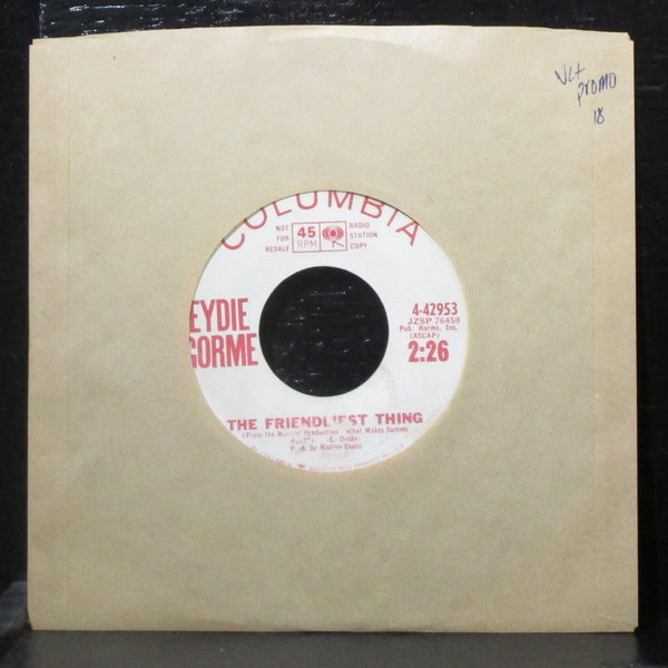 Eydie Gorme - The Friendliest Thing / Something To Live For 7" VG+ Promo 45 - Shuga Records