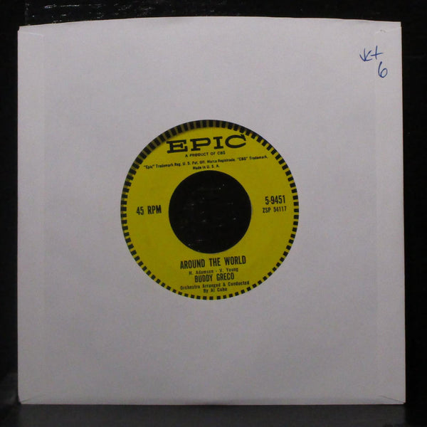 Buddy Greco - Around The World / Hey, There 7" VG+ Vinyl 45 Epic 5-9451 USA 1961 - Shuga Records