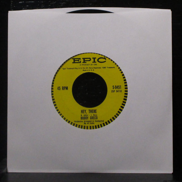 Buddy Greco - Around The World / Hey, There 7" VG+ Vinyl 45 Epic 5-9451 USA 1961 - Shuga Records