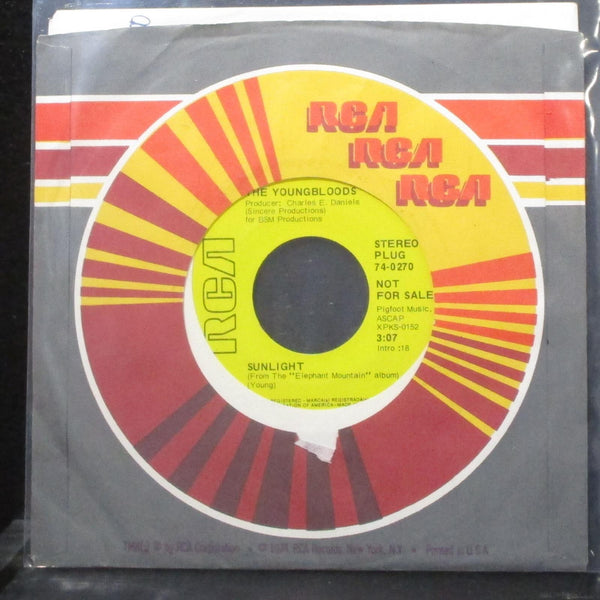 The Youngbloods - Sunlight / Trillium 7" VG+ Promo Vinyl 45 RCA 74-0270 USA 1969 - Shuga Records
