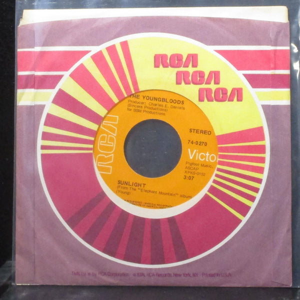 The Youngbloods - Sunlight / Trillium 7" Mint- Vinyl 45 RCA 74-0270 USA 1969 - Shuga Records