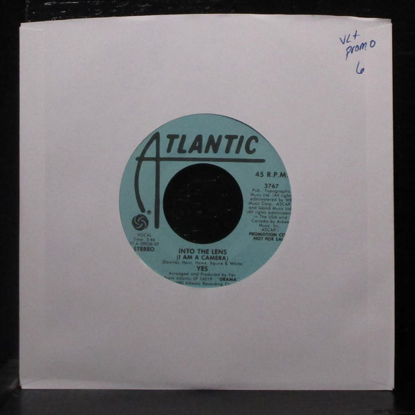 Yes - Into The Lens (I Am A Camera) 7" VG+ Promo Vinyl 45 Atlantic 3767 USA 1980 - Shuga Records