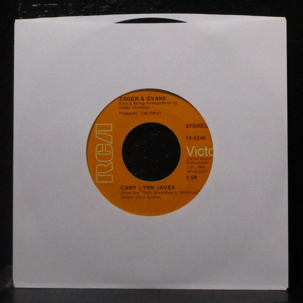 Zager & Evans - Mr. Turnkey / Cary Lynn Javes 7" VG+ Vinyl 45 RCA Victor 74-0246 - Shuga Records