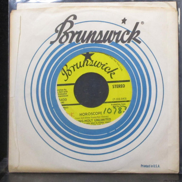 Young-Holt Unlimited - Horoscope / Soulful Samba 7" VG+ Promo Vinyl 45 Brunswick - Shuga Records