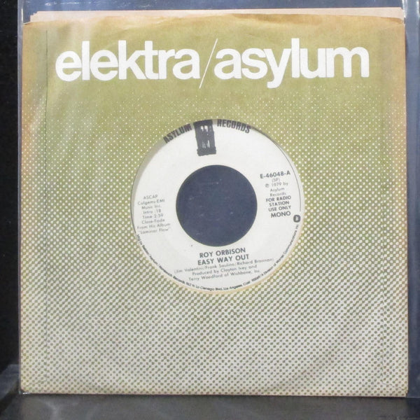 Roy Orbison - Easy Way Out 7" VG+ Promo Vinyl 45 Asylum E-46048 USA 1979 - Shuga Records