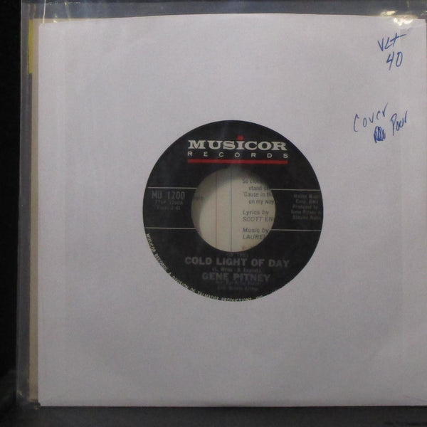 Gene Pitney - Cold Light Of Day / The Boss's Daughter 7" VG+ Vinyl 45 Musicor - Shuga Records
