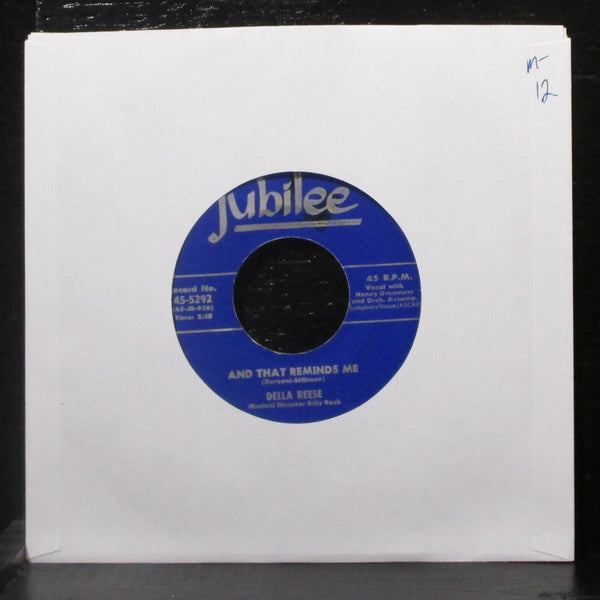 Della Reese - And That Reminds Me / I Cried For You 7" Mint- Vinyl 45 Jubilee - Shuga Records