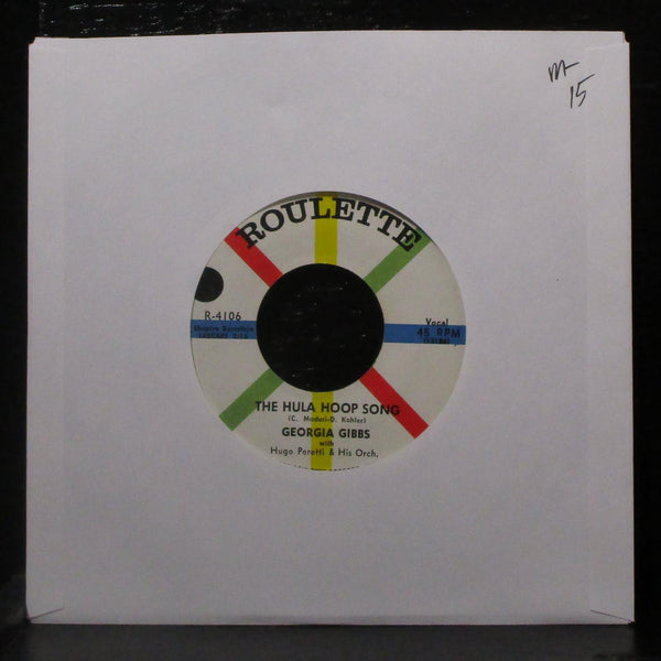 Georgia Gibbs - The Hula Hoop Song / Keep In Touch 7" Mint- Vinyl 45 Roulette - Shuga Records