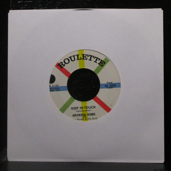Georgia Gibbs - The Hula Hoop Song / Keep In Touch 7" Mint- Vinyl 45 Roulette - Shuga Records