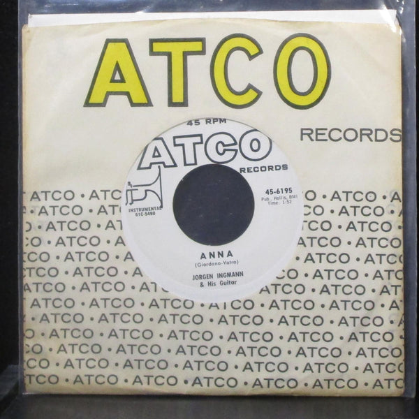Jorgan Ingmann - Anna / Cherokee 7" Mint- Promo Vinyl 45 ATCO 45-6195 USA 1961 - Shuga Records