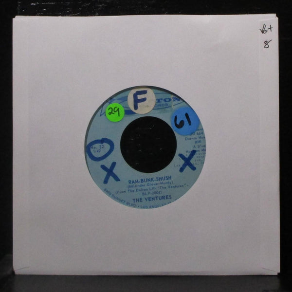 The Ventures - Ram-Bunk-Shish / Lonely Heart 7" VG+ Vinyl 45 Dolton No. 32 USA - Shuga Records