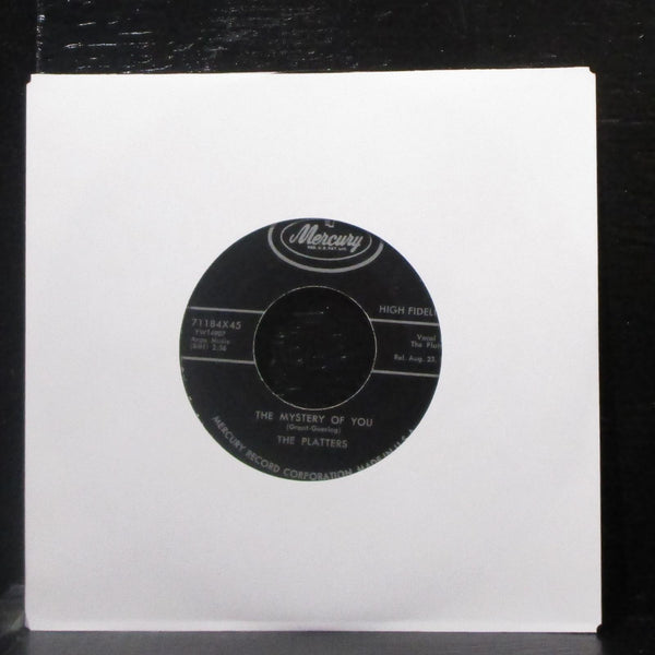 The Platters - Only Because / The Mystery Of You 7" VG+ Vinyl 45 Mercury 1957 - Shuga Records