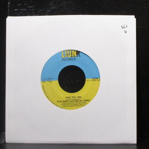 Five Man Electrical Band - Money Bank Guarantee / Find The One 7" VG+ Vinyl 45 - Shuga Records