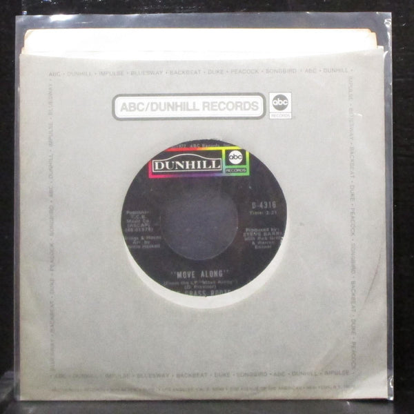 The Grass Roots - The Runway / Move Along 7" VG+ Vinyl 45 ABC D-4316 USA 1972 - Shuga Records