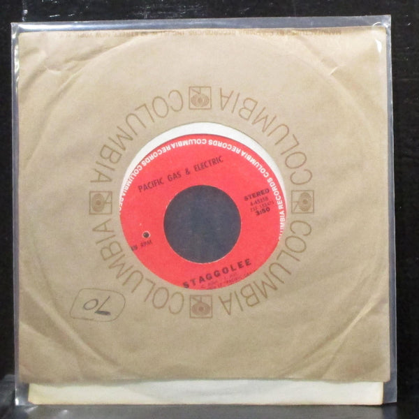 Pacific Gas & Electric - Are You Ready? / Staggolee 7" Mint- Vinyl 45 Columbia - Shuga Records