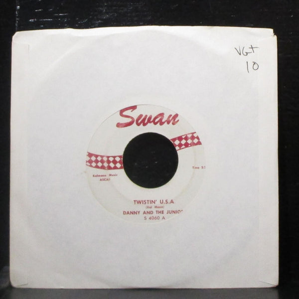 Danny & The Juniors - Twistin' U.S.A. / A Thousand Miles Away 7" VG+ 45 Swan - Shuga Records
