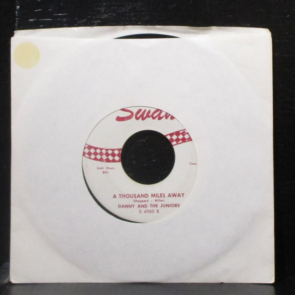 Danny & The Juniors - Twistin' U.S.A. / A Thousand Miles Away 7" VG+ 45 Swan - Shuga Records