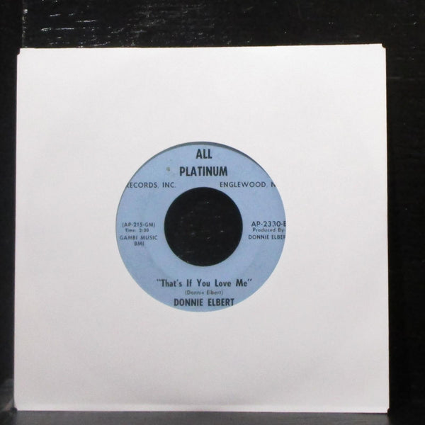 Donnie Elbert - Where Did Our Love Go / That's If You Love Me 7" VG+ Vinyl 45 - Shuga Records