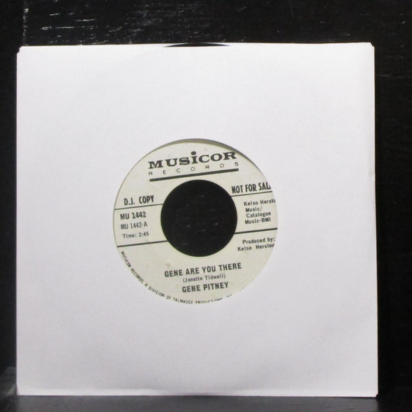 Gene Pitney - Gene Are You There 7" VG+ Promo Vinyl 45 Musicor MU 1442 USA - Shuga Records