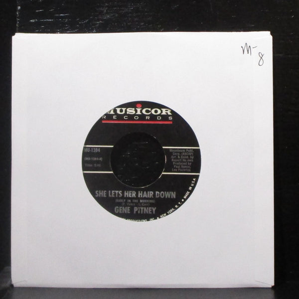 Gene Pitney - She Lets Her Hair Down / I Remember 7" Mint- Vinyl 45 Musicor 1969 - Shuga Records