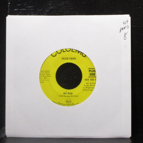 Sajid Khan - H Ram / Getting To Know You 7" VG+ Promo Vinyl 45 Colgems 66-1026 - Shuga Records