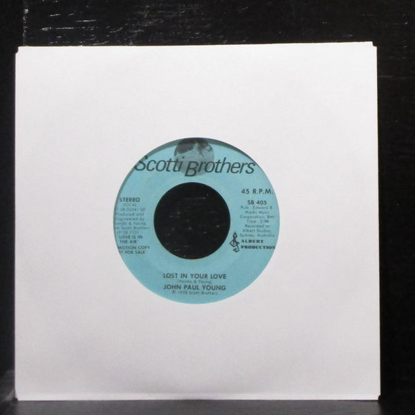 John Paul Young - Lost In Your Love 7" VG+ Promo Vinyl 45 Scotti Bros. SB 405 - Shuga Records