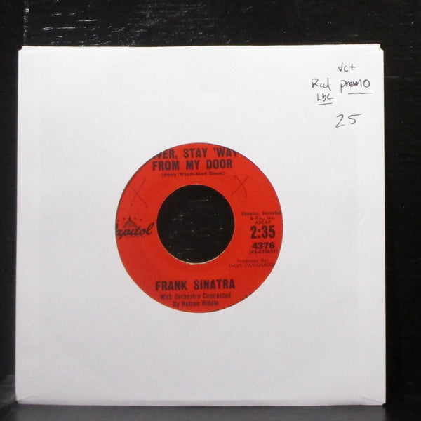 Frank Sinatra - River, Stay 'Way From My Door 7" VG+ Promo Vinyl 45 Capitol 4376 - Shuga Records