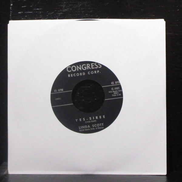 Linda Scott - Town Crier / Yes-Siree 7" VG Vinyl 45 Congress C-101 USA 1962 - Shuga Records